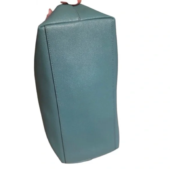 Coach City Zip Blue Leather Tote - Picture 2 of 6